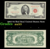 1963 $2 Red Seal United States Note Grades Select AU