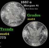 1887-s Morgan Dollar $1 ms64 SEGS