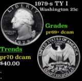 1979-s TY I Proof Washington Quarter 25c Grades GEM++ Proof Deep Cameo