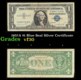 1957A $1 Blue Seal Silver Certificate Grades vf++
