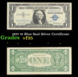 1957 $1 Blue Seal Silver Certificate Grades vf++