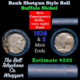 Buffalo Nickel Shotgun Roll in Old Bank Style 'Bell Telephone' Wrapper 1926 & s Mint Ends