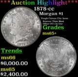 ***Major Highlight*** 1878-cc Morgan Dollar $1 ms65+ SEGS (fc)