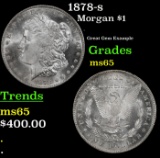 1878-s Morgan Dollar $1 Grades GEM Unc