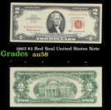 1963 $2 Red Seal United States Note Grades Choice AU/BU Slider