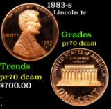 1983-s Proof Lincoln Cent 1c GEM++ Proof Deep Cameo USCG