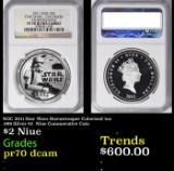 NGC 2011 Star Wars Stormtrooper Colorized 1oz .999 Silver $2  Niue Commerative Coin Proof pr70 dcam
