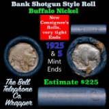 Buffalo Nickel Shotgun Roll in Old Bank Style 'Bell Telephone' Wrapper 1925 & s Mint Ends