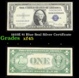 1935E $1 Blue Seal Silver Certificate Grades xf+