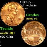 1972-p Lincoln Cent 1c Grades GEM++ Unc RD