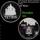 2021 Tetris St. Basil's Cathedral 1oz .999 Silver 37th Aniversary  $2 Niue Grades Ungraded