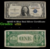 1935D $1 Blue Seal Silver Certificate Grades vf++