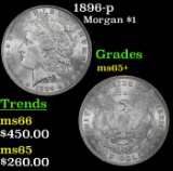 1896-p Morgan Dollar $1 Grades GEM+ Unc