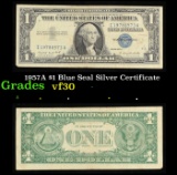 1957A $1 Blue Seal Silver Certificate Grades vf++