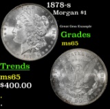 1878-s Morgan Dollar $1 Grades GEM Unc