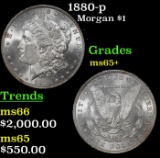 1880-p Morgan Dollar $1 ms65+ SEGS