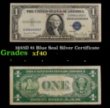 1935D $1 Blue Seal Silver Certificate Grades xf