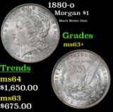 1880-o Morgan Dollar $1 ms63+ SEGS