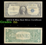 1957A $1 Blue Seal Silver Certificate Grades f+
