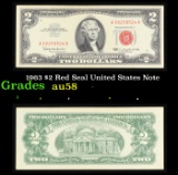 1963 $2 Red Seal United States Note Grades Choice AU/BU Slider
