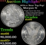 ***Major Highlight*** 1878-cc Morgan Dollar Near Top Pop! $1 ms66 SEGS (fc)