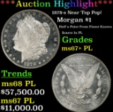 ***Major Highlight*** 1878-s Morgan Dollar Near Top Pop! $1 ms67+ PL SEGS (fc)