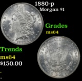 1880-p Morgan Dollar $1 Grades Choice Unc