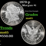 1879-p Morgan Dollar $1 Grades GEM Unc