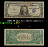 1957A $1 Blue Seal Silver Certificate Grades vf++