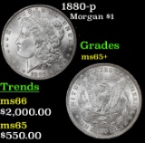 1880-p Morgan Dollar $1 ms65+ SEGS