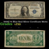1935G $1 Blue Seal Silver Certificate Graded vf++ Motto