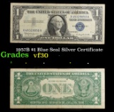 1957B $1 Blue Seal Silver Certificate Grades vf++