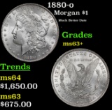 1880-o Morgan Dollar $1 ms63+ SEGS