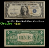 1935E $1 Blue Seal Silver Certificate Grades vf++