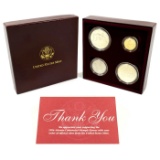 ***Major Highlight*** Rare 1995 Atlanta Olympics 4 Coin UNC Gold & Silver Set with Original Box & CO