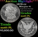 ***Major Highlight*** 1878-cc Morgan Dollar $1 ms65 PL SEGS (fc)
