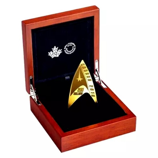 ***Major Highlight*** 2016 Star Trek 50th Anniversary $200 Delta Gold Coin 0.521Oz of Gold W/ Origin