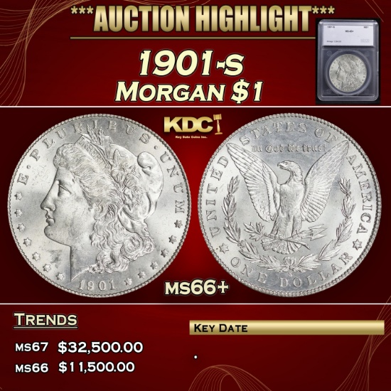 *Highlight* 1901-s Morgan Dollar $1 ms66+ SEGS (fc)
