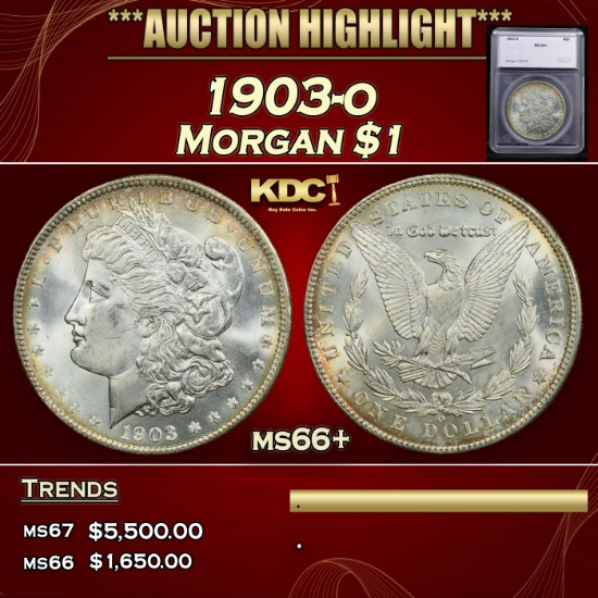 *Highlight* 1903-o Morgan Dollar $1 ms66+ SEGS (fc)
