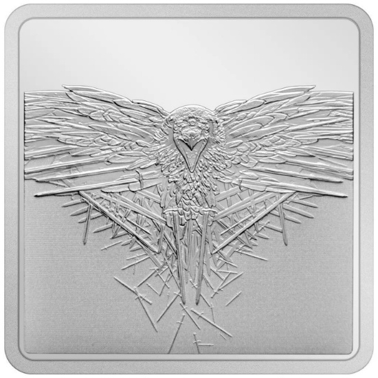 2022 Game Of Thrones The Three Eyed Raven 1oz Silver Medallion Grades