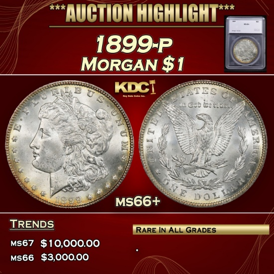 *Highlight* 1899-p Morgan Dollar $1 ms66+ SEGS (fc)