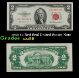 1953 $2 Red Seal United States Note Grades Choice AU/BU Slider