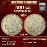 *Highlight* 1891-cc Morgan Dollar $1 ms64+ SEGS (fc)