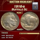 *Highlight* 1916-s Buffalo Nickel 5c ms65+ SEGS (fc)
