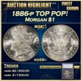 *Highlight* 1886-p Morgan Dollar TOP POP! $1 ms68+ SEGS (fc)