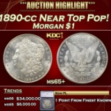 *Highlight* 1890-cc Morgan Dollar Near Top Pop! $1 ms65+ SEGS (fc)