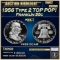 *Highlight* 1956 Type 2 Proof Franklin Half Dollar TOP POP! 50c pr69 DCAM SEGS (fc)