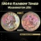 1964-d Washington Quarter Rainbow Toned 25c GEM+ Unc USCG