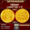 *Highlight* 1854-p Gold Liberty Quarter Eagle $2 1/2 Select+ Unc USCG (fc)