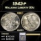 1943-p Walking Liberty Half Dollar 50c ms66+ SEGS